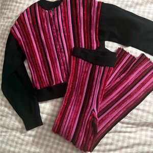 Emporio Armani Jumpsuit Set in Red Pink and Black